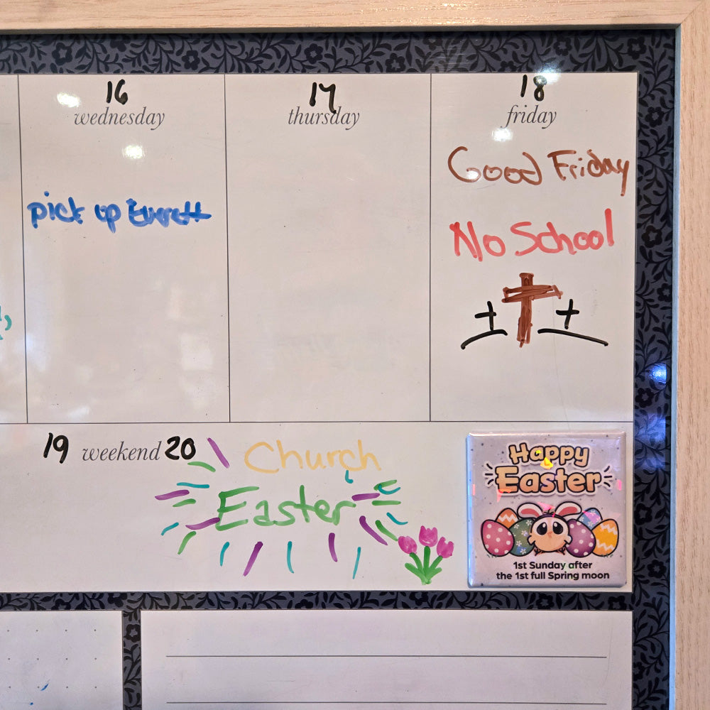 Happy Easter Calendar Magnet