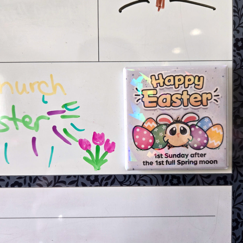 Happy Easter Calendar Magnet