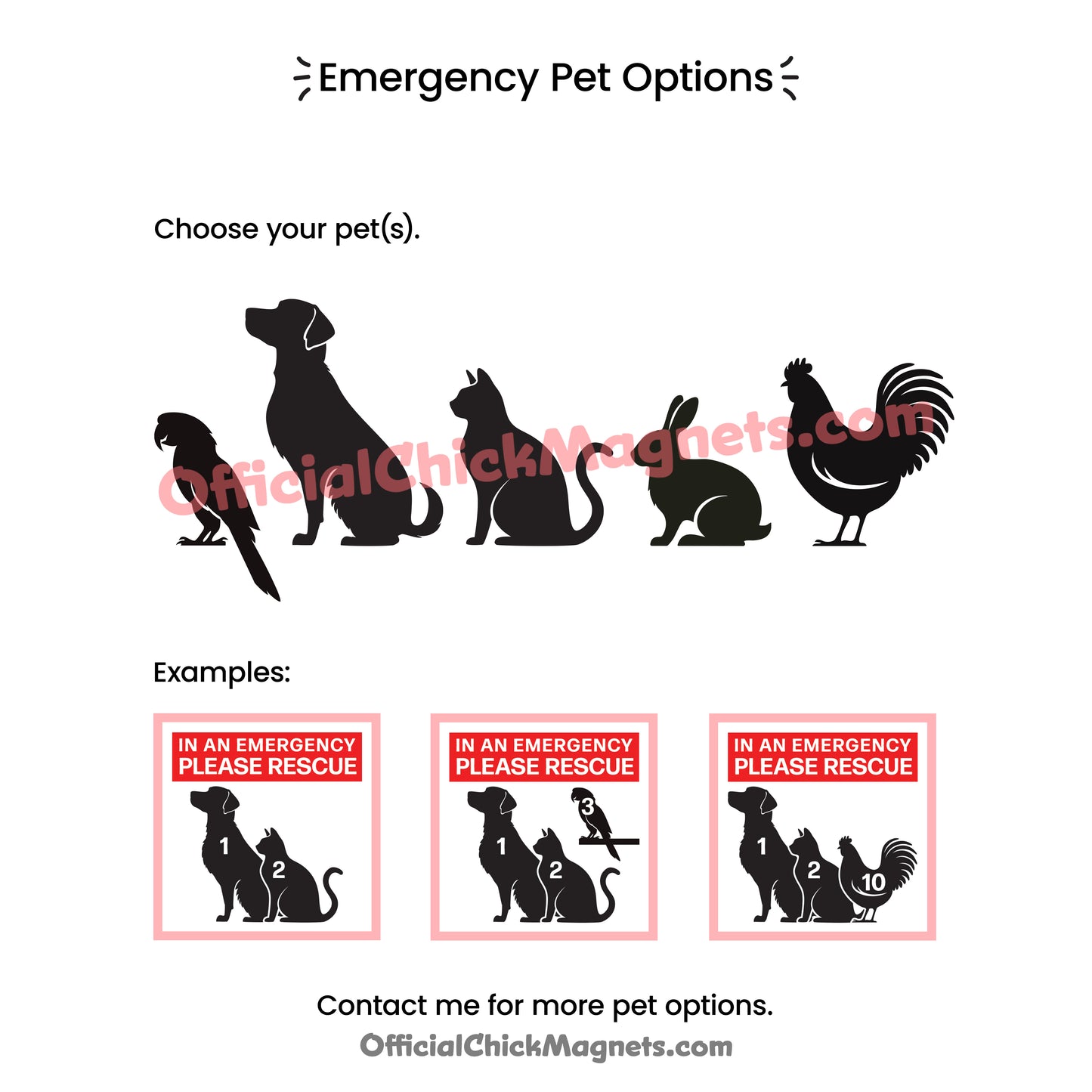 Emergency Pet Magnet