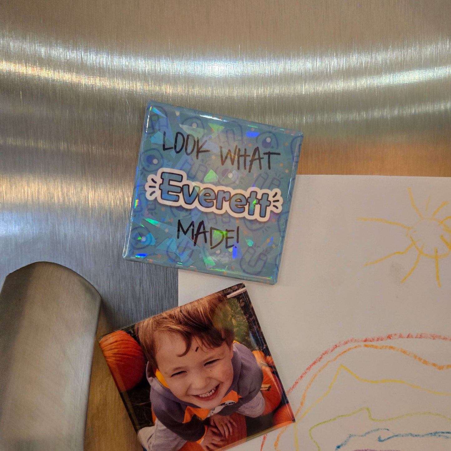 Holographic "Look What I Made" Magnet