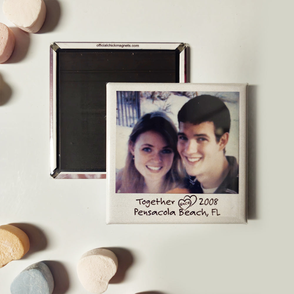 Custom Message Polaroid Magnet