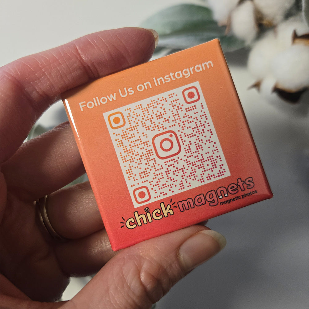 Social Media QR Code Magnet