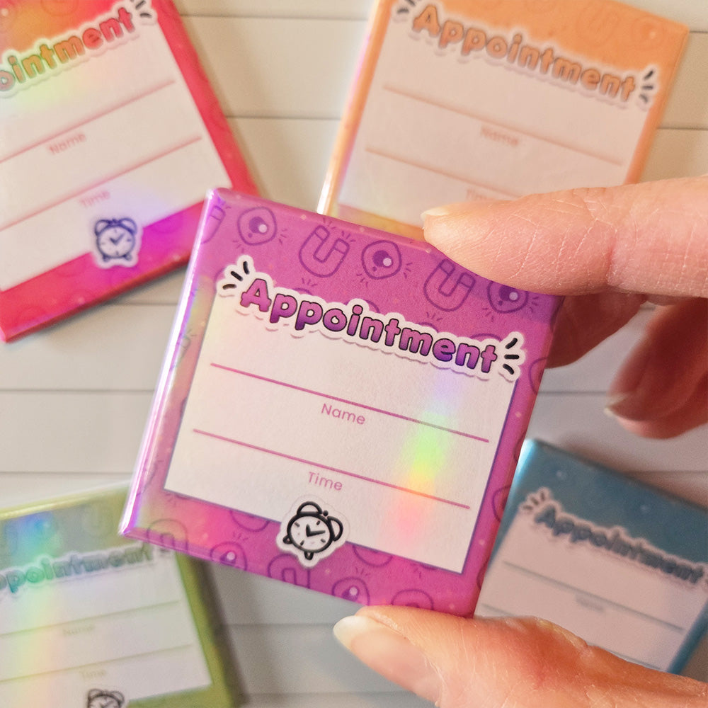 Holographic Appointment Reminder Magnets
