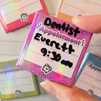 Holographic Appointment Reminder Magnets