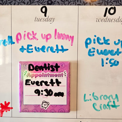 Holographic Appointment Reminder Magnets