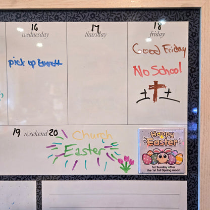 Happy Easter Calendar Magnet