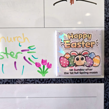 Happy Easter Calendar Magnet