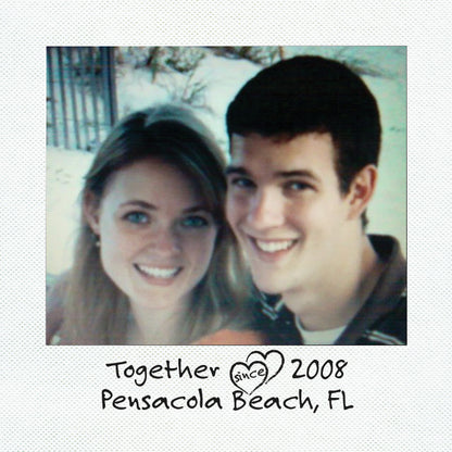 Custom Message Polaroid Magnet