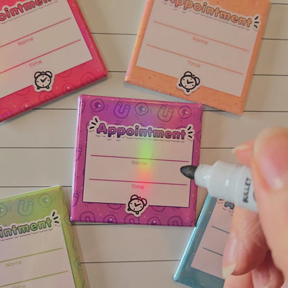 Holographic Appointment Reminder Magnets