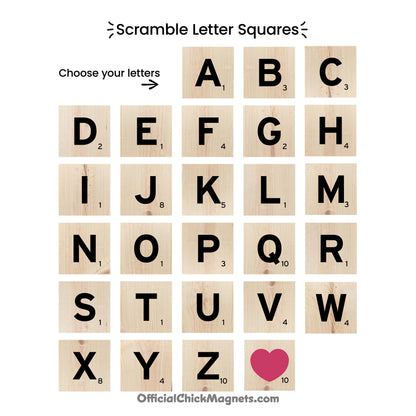 Scramble Letter Squares
